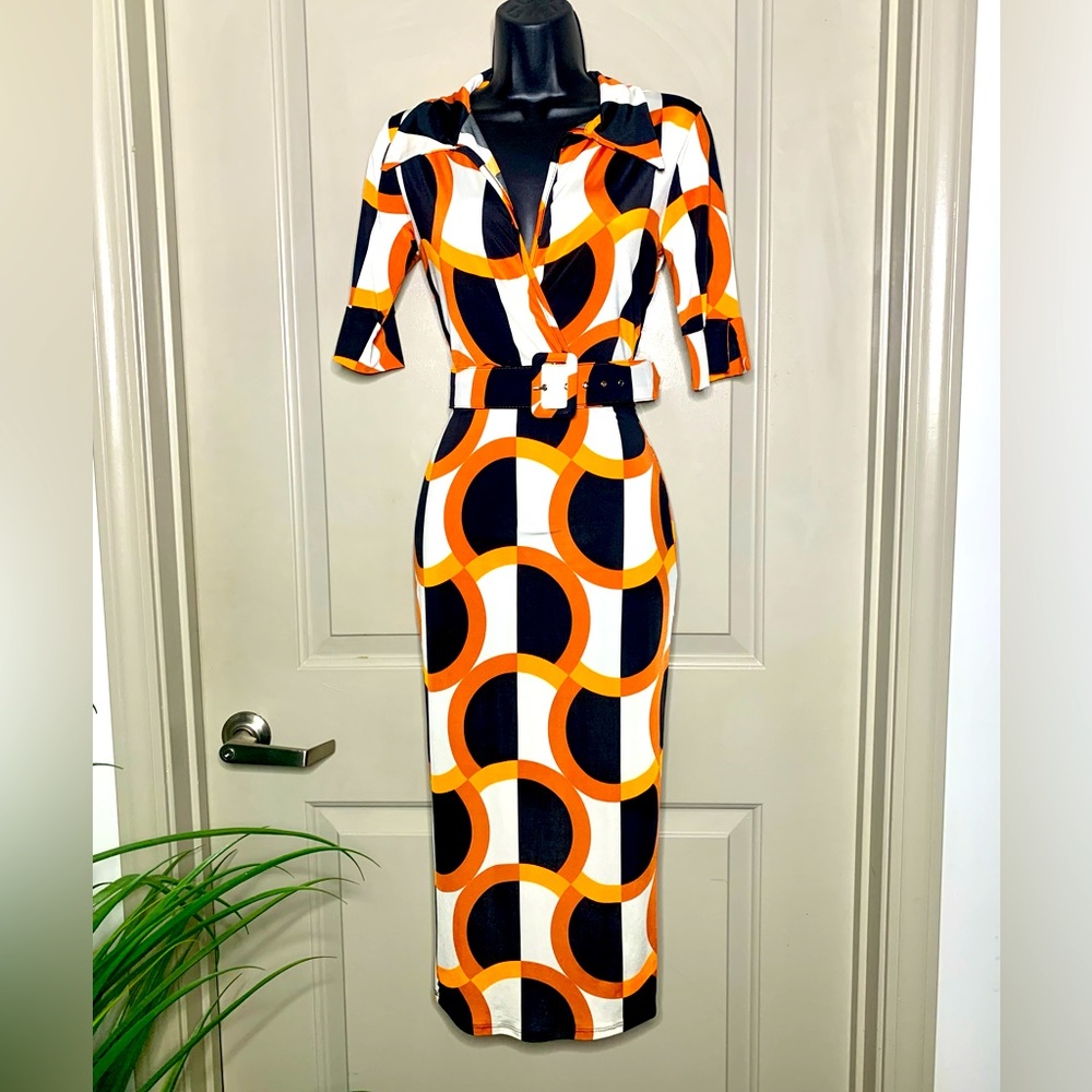 NEW‼️ ‘Groovy Gal’ 70’s Midi Dress
